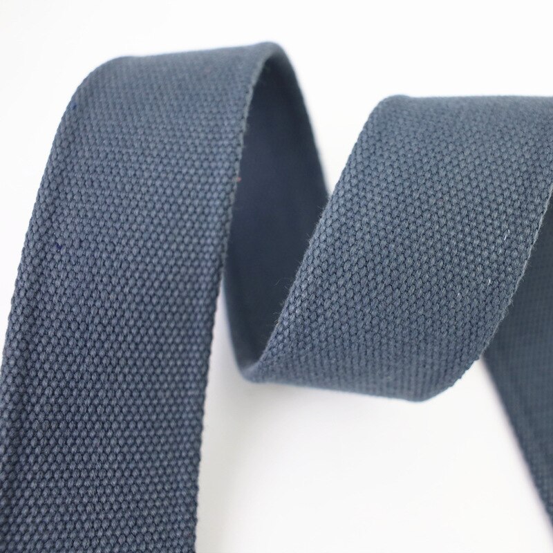 Sangles en coton et Polyester de 2M 45mm 2-2.5mm d&#39;épaisseur, pour sac à dos, étiquette, bande polarisée, accessoires de couture, bricolage: DarkGray-45mm