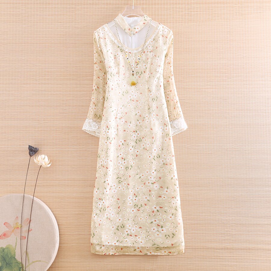 Abito Donna Vintage Regency - Vita Alta, Maniche A Sbuffo, 100% Poliestere - Foto 8