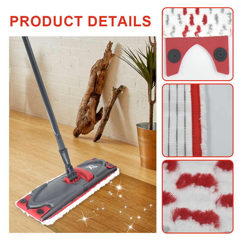 Xl Wasbare Dweildoekaccessoires Voor Vileda Ultramax Stoomreiniger Microvezel Vloer Mop Pads Platte Sneldrogende Machine-Onderdelen