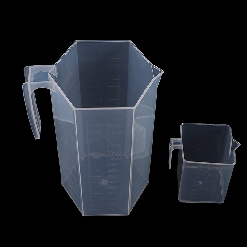 200/250/500/1000/1500/2000ML Plastic Measuring Cup Jug Pour Spout Surface Kitchen