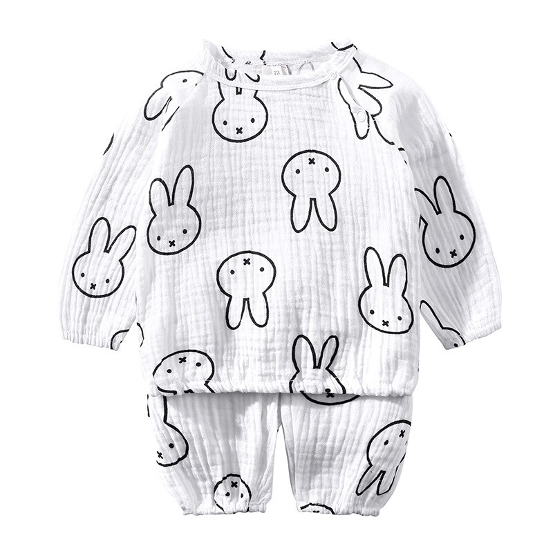 Schattige katoenen dierenpakje baby lange mouw tweedelig set peutermeisjeskleding kinderkledingboetiek kinderkleding
