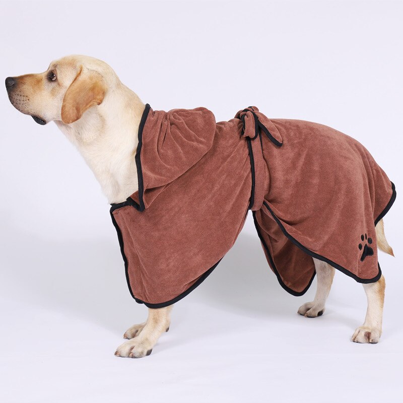 Albornoz absorbente de secado rápido para perro, toalla supercálida para perros pequeños, medianos y grandes, de microfibra, para mascotas, XS-XL