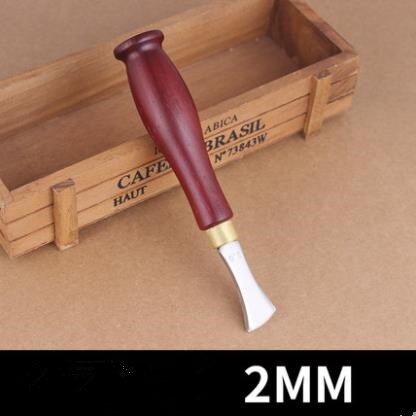 DIY leather tool Pressing line on Leather multi-functional DIY leather manual roller edge line marking edger: Light Yellow
