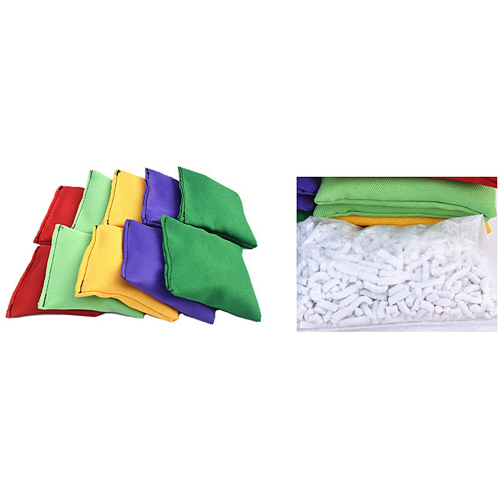 10 teile/paket Nylon Bean Taschen Spaß Sport Outdoor Familie Spiele Sitzsack Werfen Karneval Spielzeug Beste