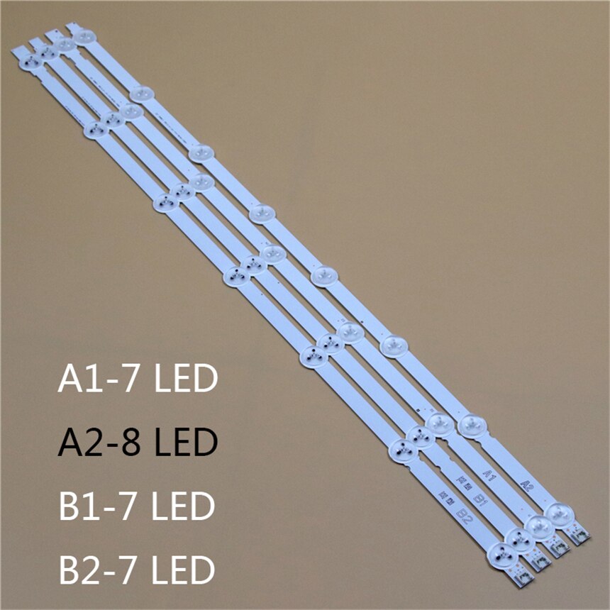 Barra de iluminação led para tv lg, kit de matriz completo com lentes e faixas de led 32ln613v