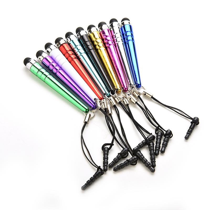 10 stuks universele touchscreen-pen, capacitieve styluspen met stofdoppen, touchscreen-tekenpen voor smartphone, tablet en ipad