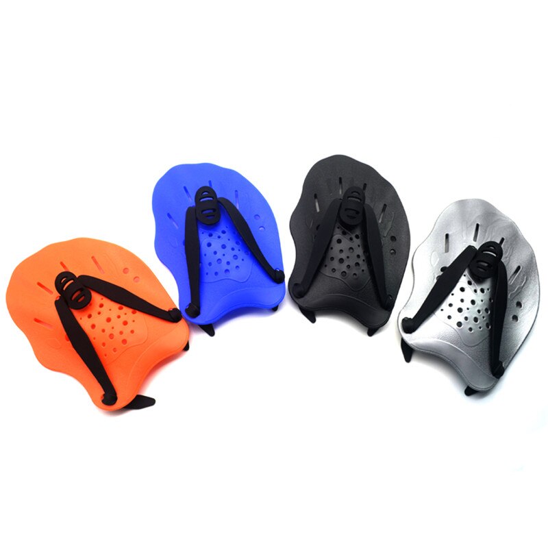 Swimming Paddles Training Adjustable Hand Webbed Gloves Pad Fins Flippers For Men Women Kid