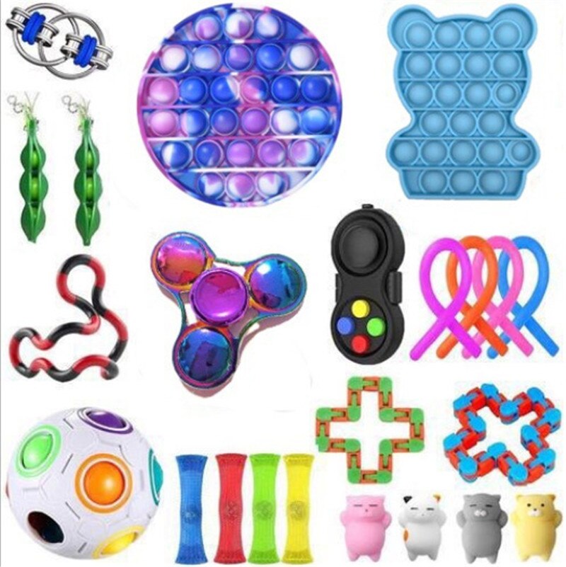 Fidget Toys Anti Stress Toy Set Relief For Adults Girls Boys Children Sensory Stress Relief Antistress Toys
