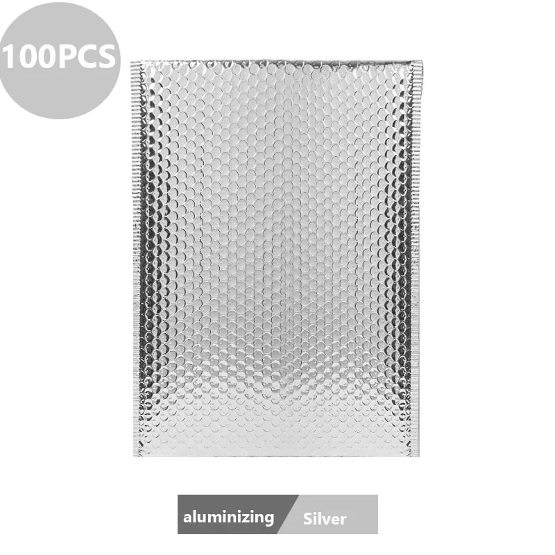 100 rose-patterned bubble mailers, bags for shipping bags, bubble envelopes, padded packaging, waterproof packaging bags, thickened shipping bags: 13*15cm / Yellow