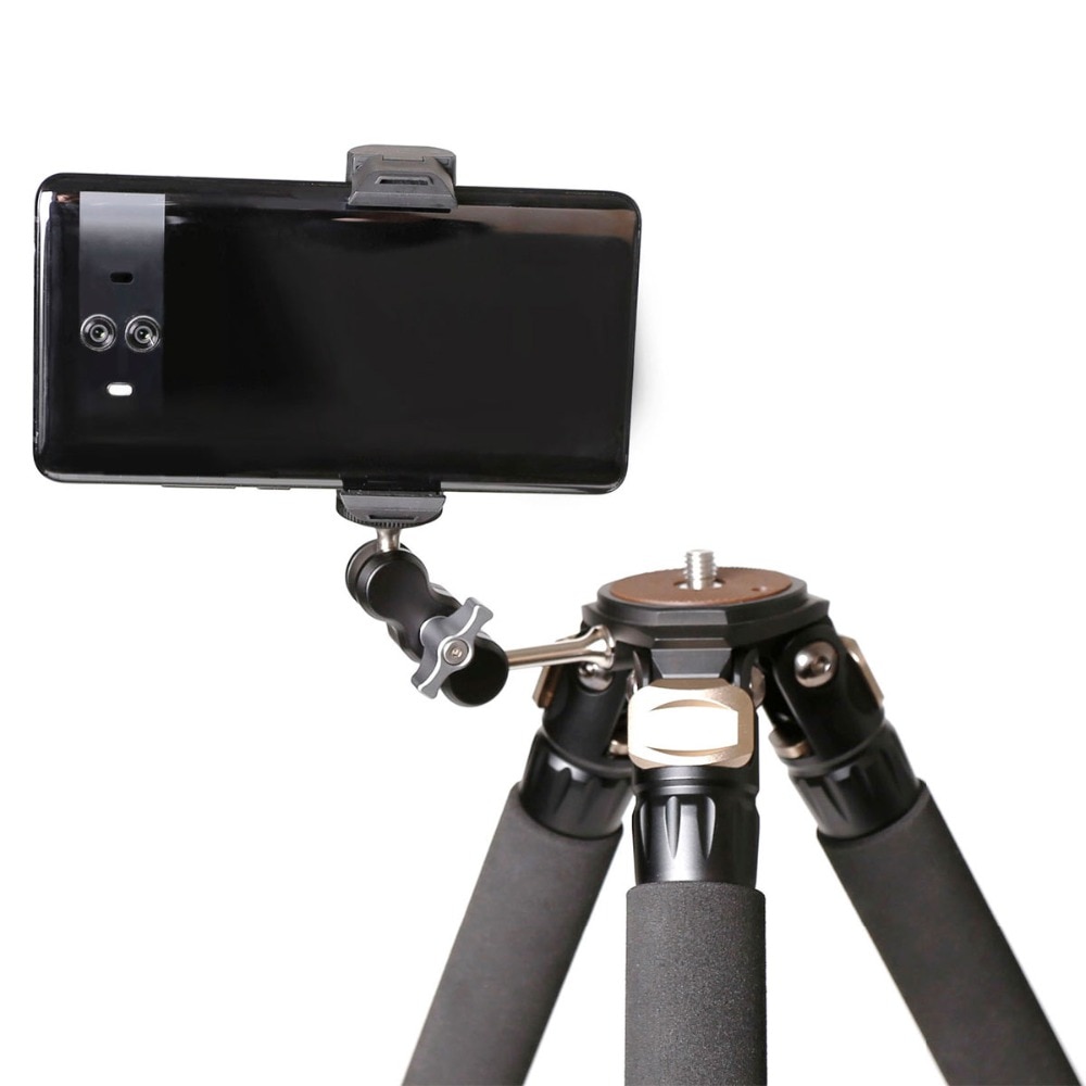 XILETU TM-1 Universele Externe Arm 1/4 Schroef kan monteren op Statief flitslicht microfoon telefoon clip houder