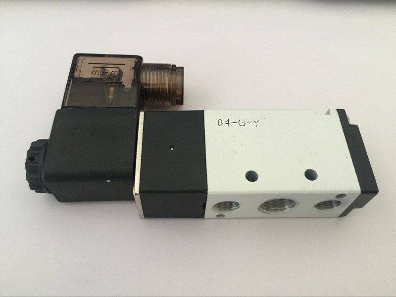 Válvula Solenoide eléctrica Airtac de 5 vías y 2 posiciones, 4V210-08, DC 24V, DC12V, AC110V, AC220V, 1/4 &quot;, tamaño del puerto