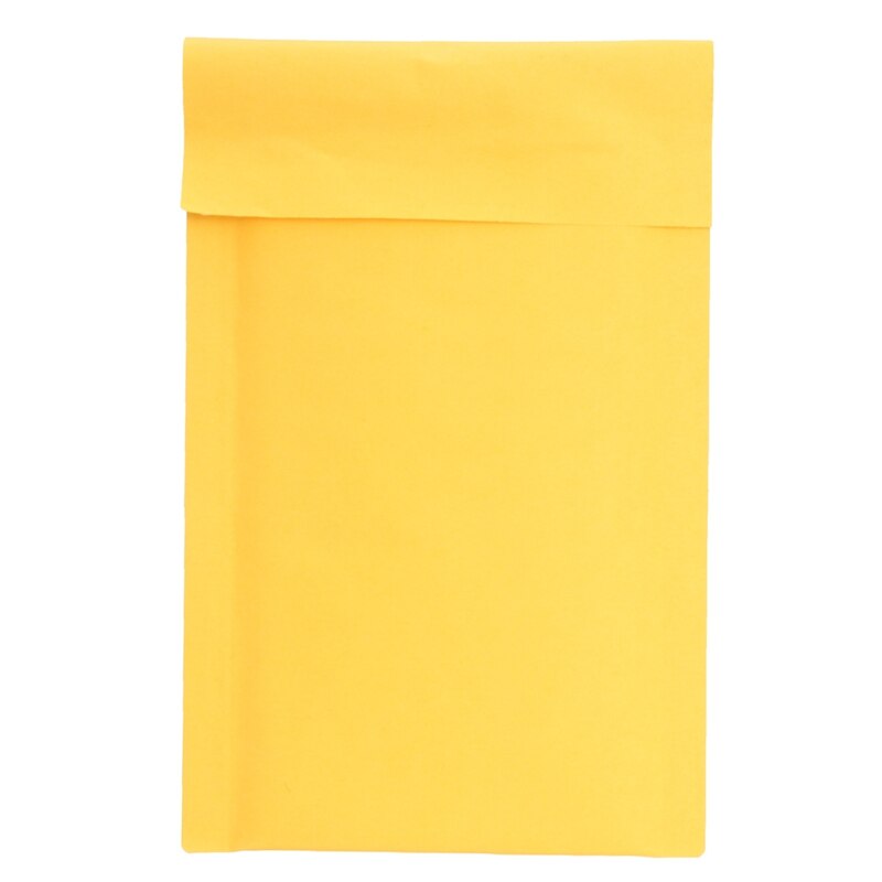 Kicute 50pcs Newest Kraft Bubble Mailers Padded Envelopes Yellow Self Sealing Bags 120x180mm Office School Stationery