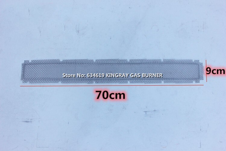 Malla de combustión para quemador de Gas, hierro, cromo, aluminio, resistente al calor, pantalla de malla, quemador, superficie duradera, red de protección: 700x90mm