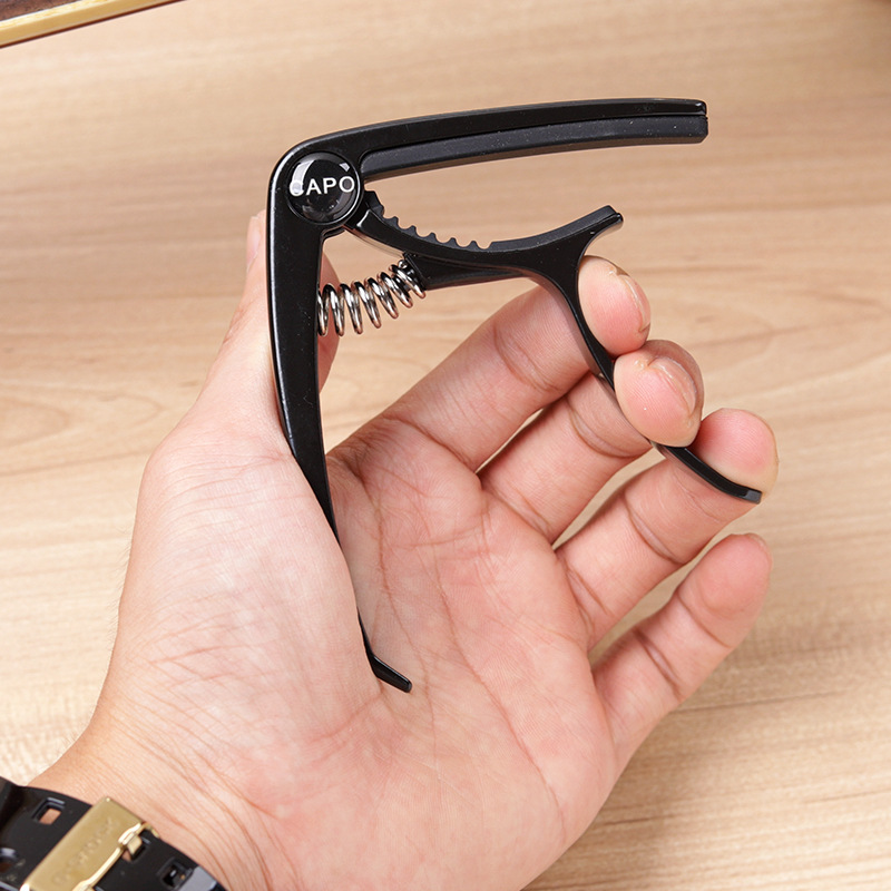 Metal guitar capo zinklegering til akustisk klassisk elektrisk guitar tuning klemme guitar streng pin puller capotraste guitarra