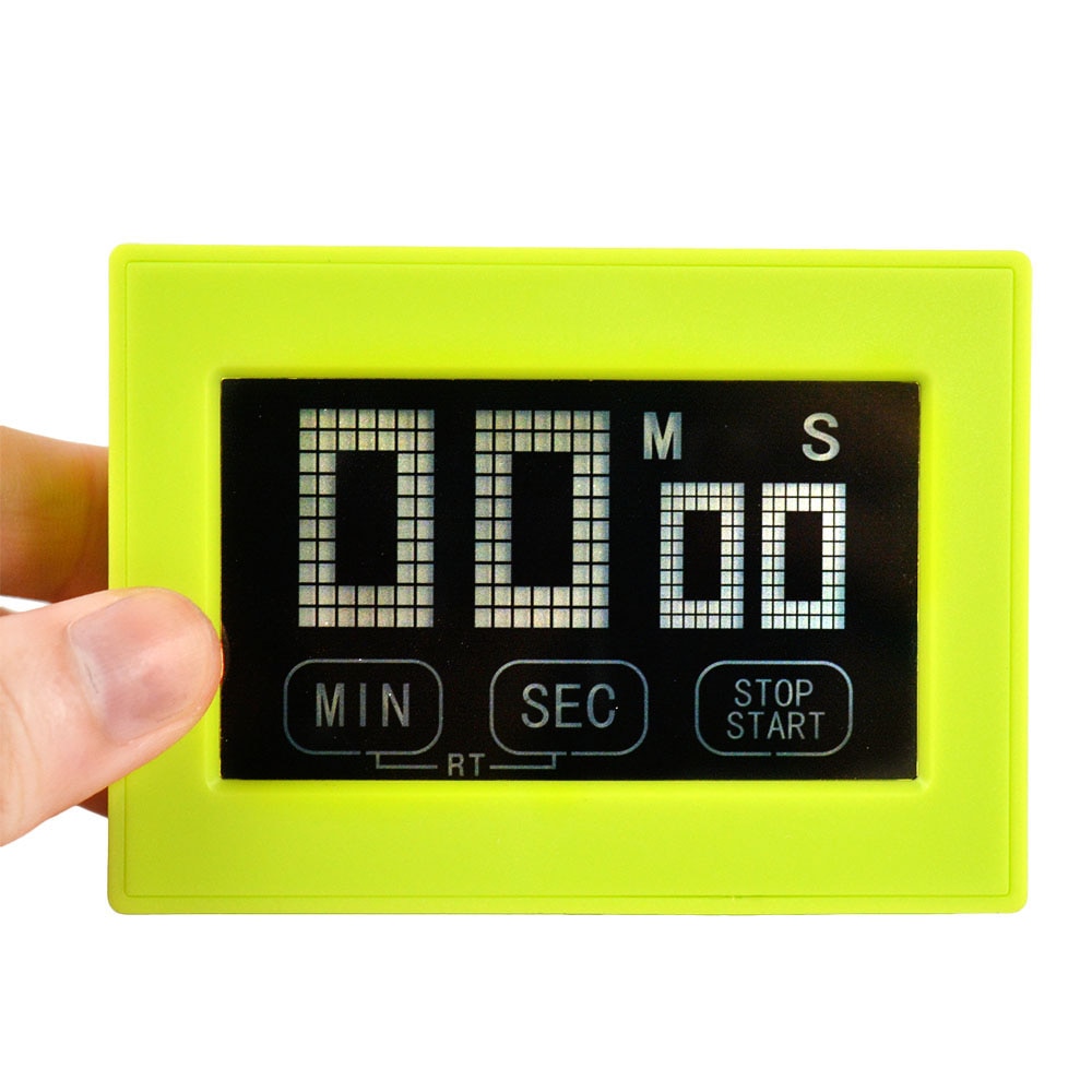 LCD Digital Display Kitchen Timer Contactor Count Down Timer Alarm Clock Cooking Count Up & Count Down Kitchen Timer loud alarm.