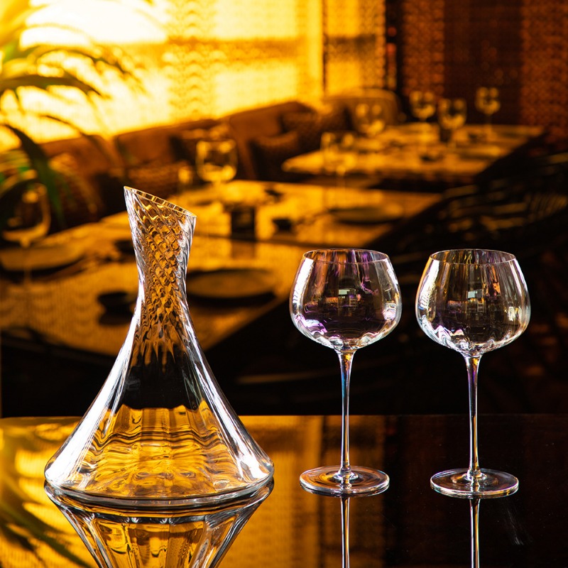 Household High-grade Glass Wine Refresher Red Wine Glass Crystal Dispenser Jug Red Wine Glass Set