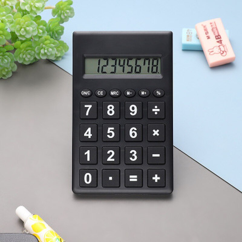 Cartoon Mini Calculator 8 Digits Display Dual Power Supply Cute Candy Color Calculadora Solar Hesap Calculatrice