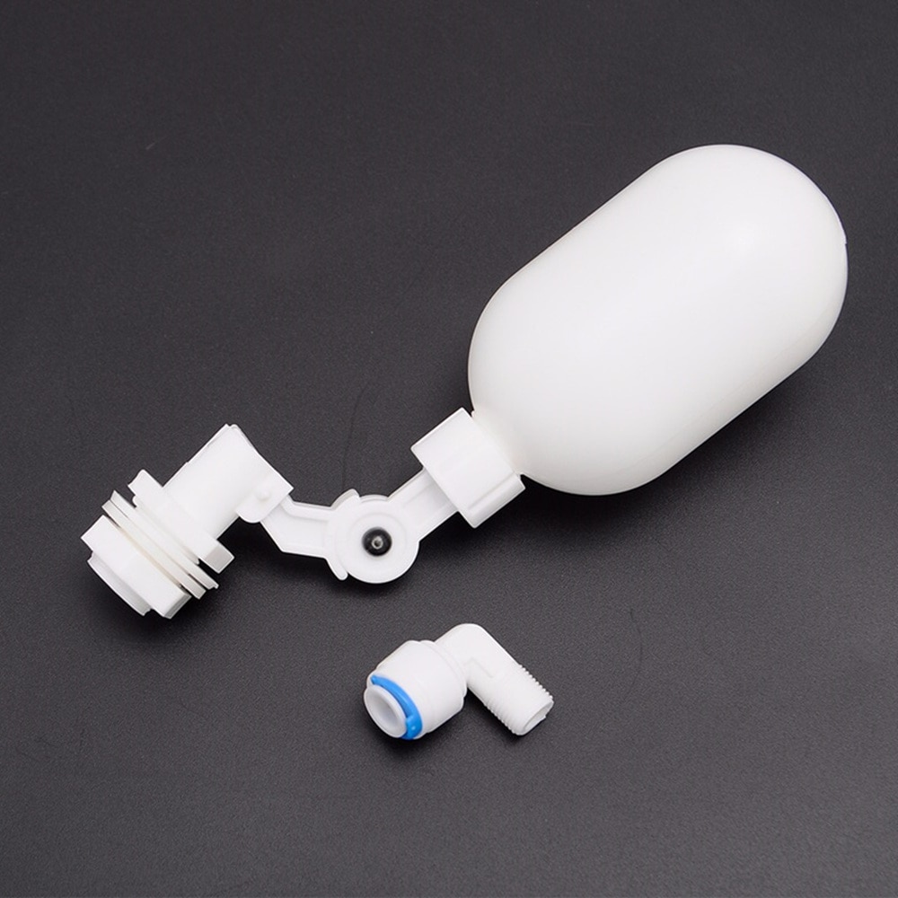Boule de flotteur en plastique d'aquarium de système d'osmose inverse de filtre d'eau de réservoir de poisson de remplissage automatique avec la Valve de connecteur a fermé Off1 Pc