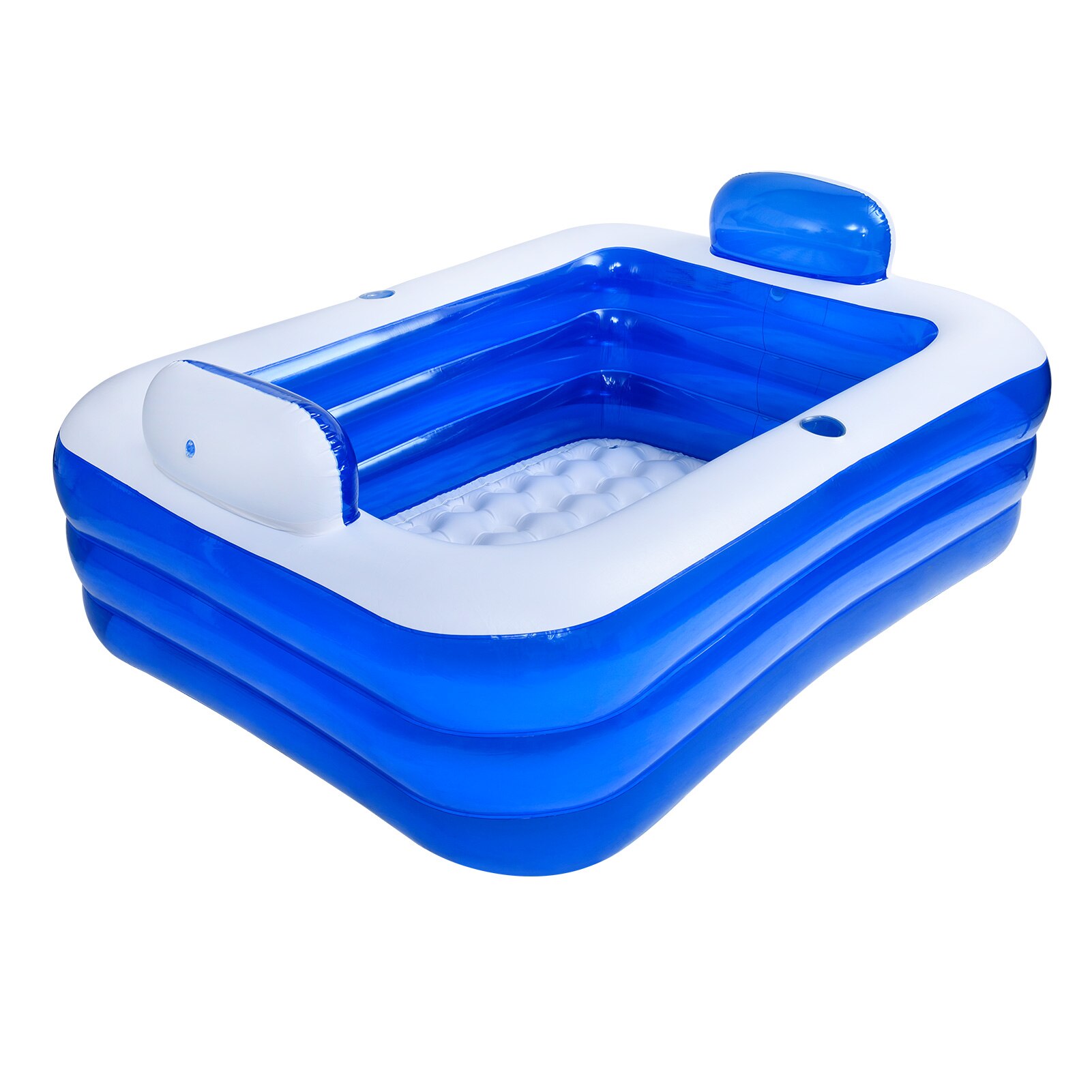 Adult Inflatable Double Bathtub 3 Layers Thickened PVC Swimming Pool Warm Bath Bucket Baby Washing Tub Basin Summer Pool