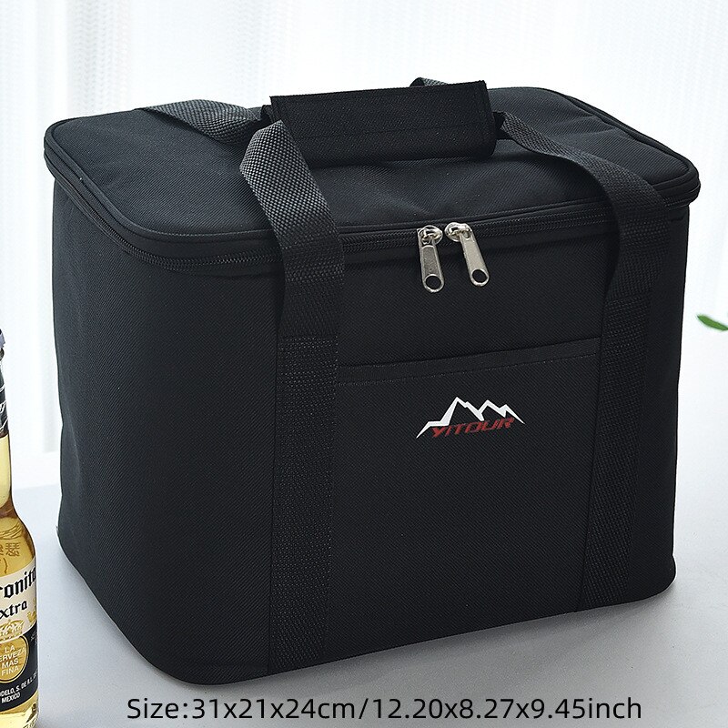 Large Capacity Cooler Bags Oxford Lunch Box Drink Beer Ice Pack Travel Picnic Backpack Thermal Food Bag Carrier: K L (15L)