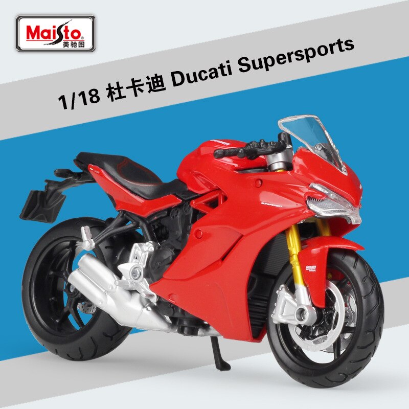 Maisto NUOVO 1:18 DUCATI panigale v4 Pressofuso In Lega Modello di Moto Praticabile Shork-Assorbitore Giocattolo Per I Regali Dei Bambini Toy Collection: Supersports