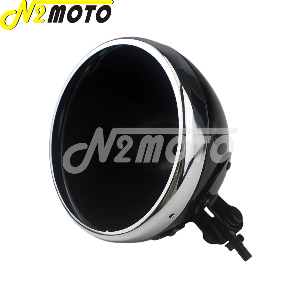 7 "Motorfiets Led Koplamp Schelpen Lamp Led Licht Behuizing Voor Kawasaki Honda Yamaha Harley Chopper Bobber Cafe Racer Custom