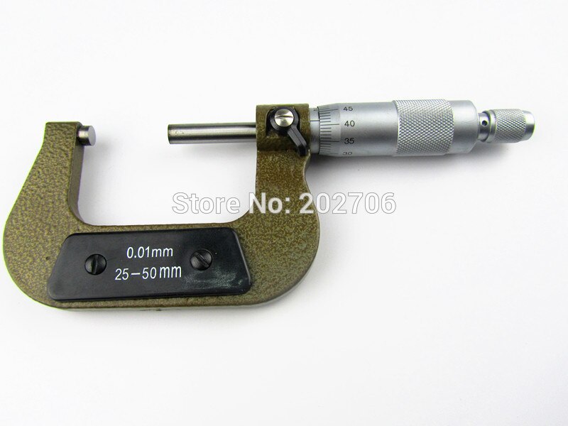 4Pcs/Set 0-100mm Outside Micrometers Measuring Tools Caliper Thickness Gauge 0-25mm 25-50mm, 50-75mm 75-100mm Micrometer Set