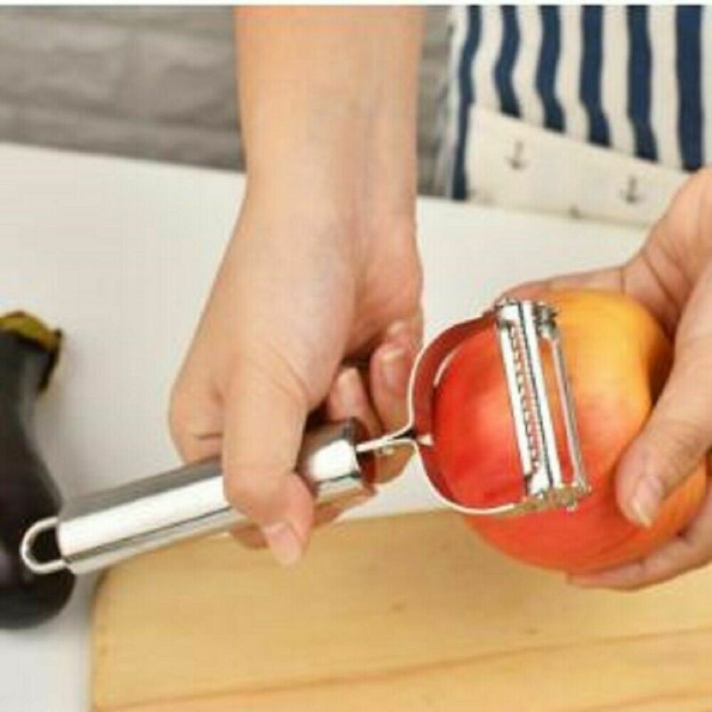 Silber Edelstahl Kartoffel Obst Karotten Gemüse Hobel Cutter Reibe Küche Werkzeuge Obst Gemüse Werkzeuge