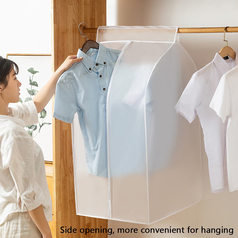 Clothes Hanging Dust Cover Dress Suit Coat Transparent Storage Bag Case Organizer Wardrobe Dress Clothing Hanging Dust Cover