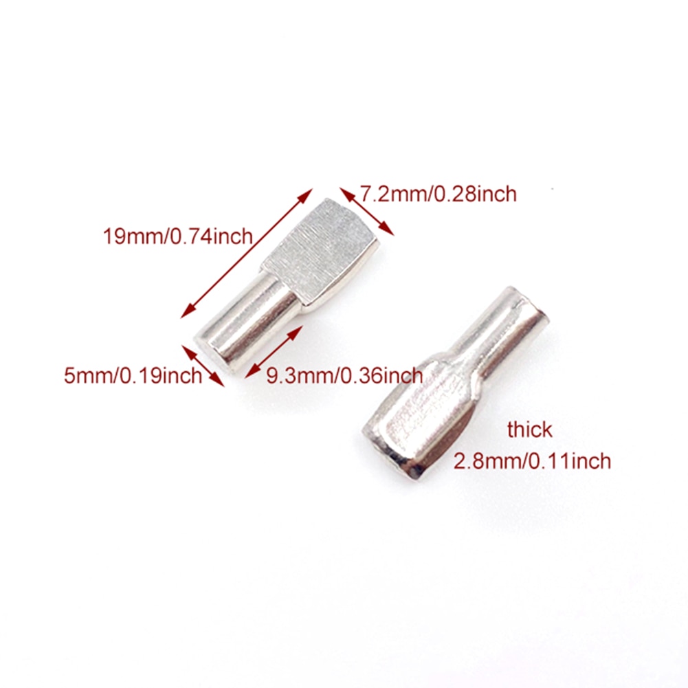 100pcs Shelf Pins Home Office Holder Support Pegs Furniture Study Multifunctional Spoon Shape Accessories For Cabinet Bookcase