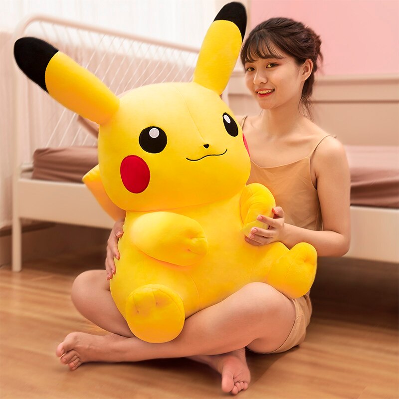 Zeer Grote Pikachus Pluchen Speelgoed Big Size Volledige Kussen Pokemoned Gevulde Pop Sussen Baby Kerstcadeau Voor Kinderen