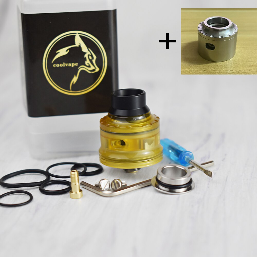 Coolvape Hellfire Maverick 22mm rda Single Coil rda mit bf pin airflow control 316ss Zerstäuber RDA vs la tropf rda: pei-cover