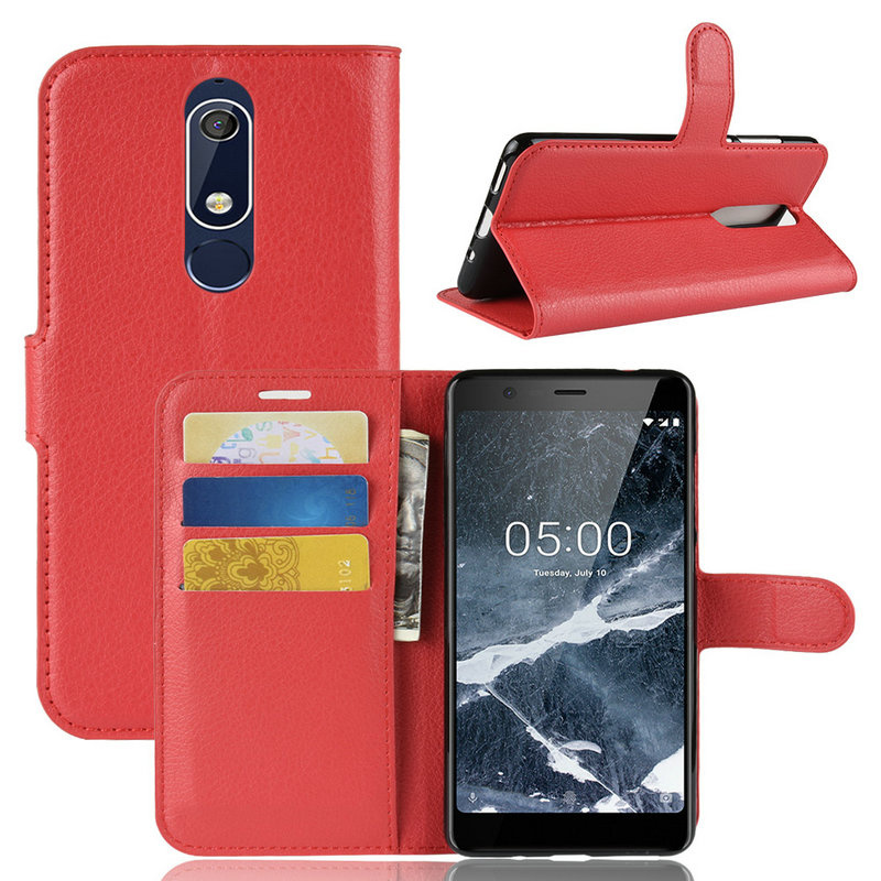 Voor Nokia 5.1 5 Ta-1061 Wierss Portemonnee Telefoon Geval Voor Nokia 5 Ta-1053 Ta-1024 Flip Lederen Beschermhoes Etui Coque Fandas Case