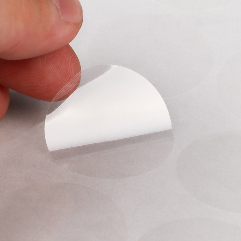 Circular Transparent Dicht Paste PVC Clip Label Aufkleber DIY Selbst-Klebe Dicht Paste
