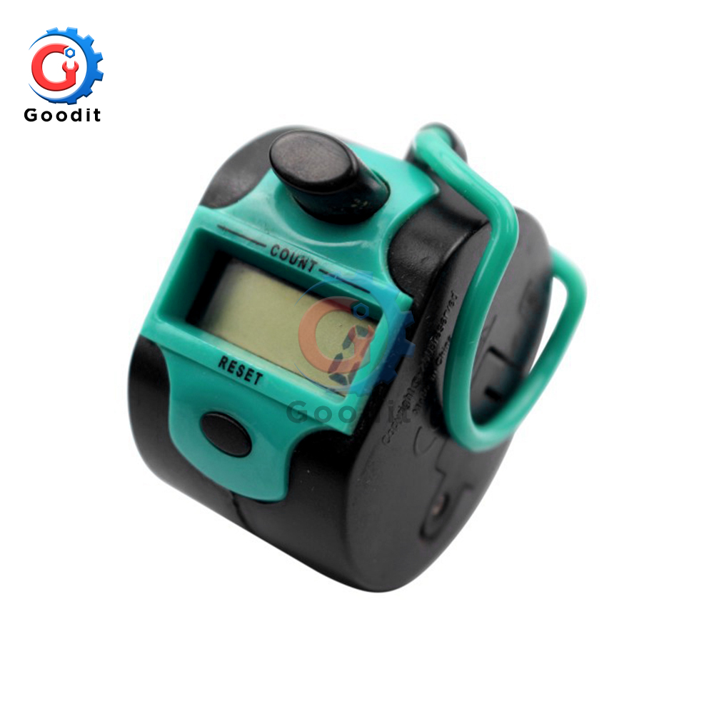 Contador de cuentas Digital 0-99999, Clickers de fila de punto, número Manual de mano, pantalla LCD líquida, Mini herramienta electrónica de conteo deportivo: Marfíl