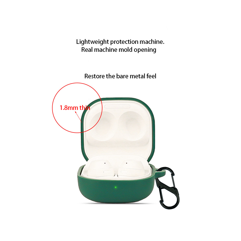 For Galaxy Buds Core/Buds 2 Pro/FE Case Solid Color Earphone Cover Fundas Shell Soft Shockproof Silicone Hearphone Accessories