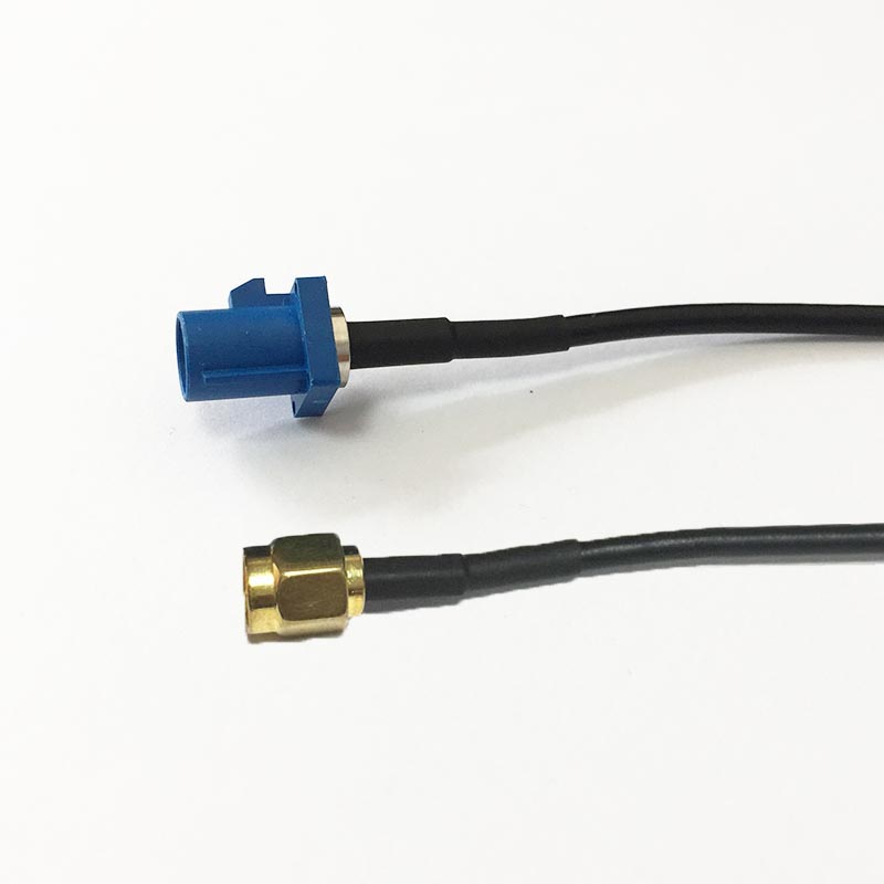 Adaptateur de câble d'extension d'antenne GPS SMA mâle à Fakra C prise mâle RF câble RG174 20 cm