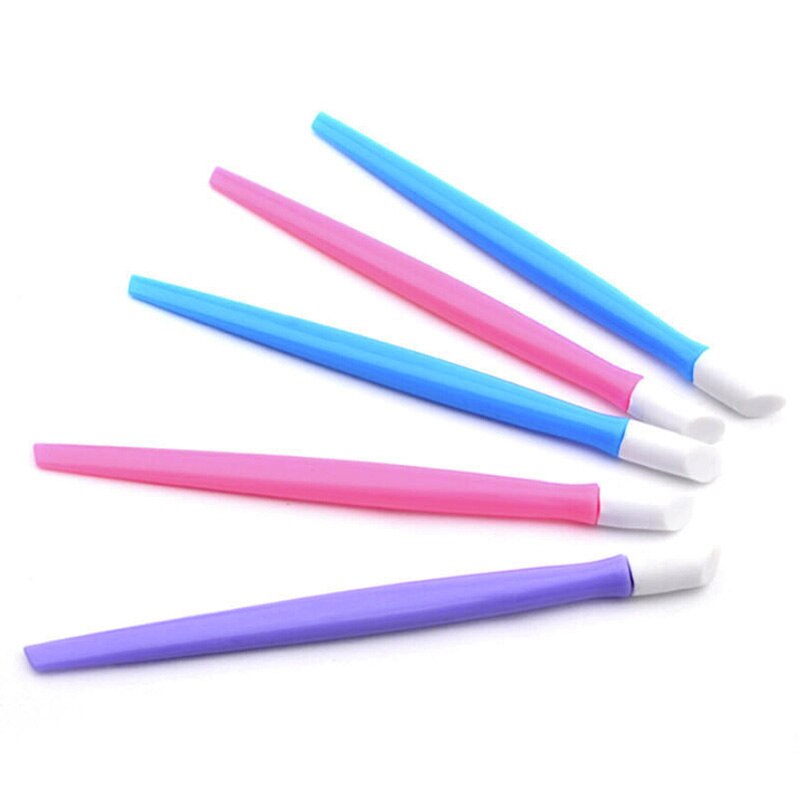3 couleurs Nail Art bâton cuticule poussoir dissolvant ongles nettoyage tige ongles limes gommage ongles manucure ongles Art outils