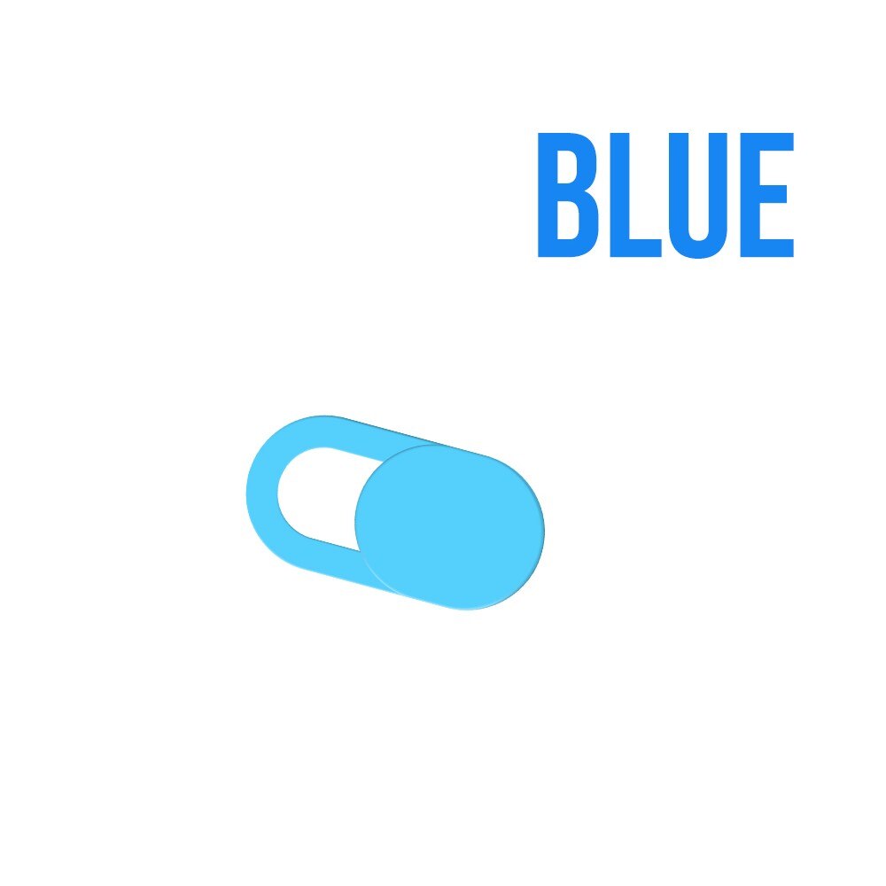 Webcam cubierta adhesivo Universal teléfono Antispy la cubierta de la cámara para portátiles PC Macbook lentes de cámara de obturación de privacidad de Slider cubre: 1 pcs blue
