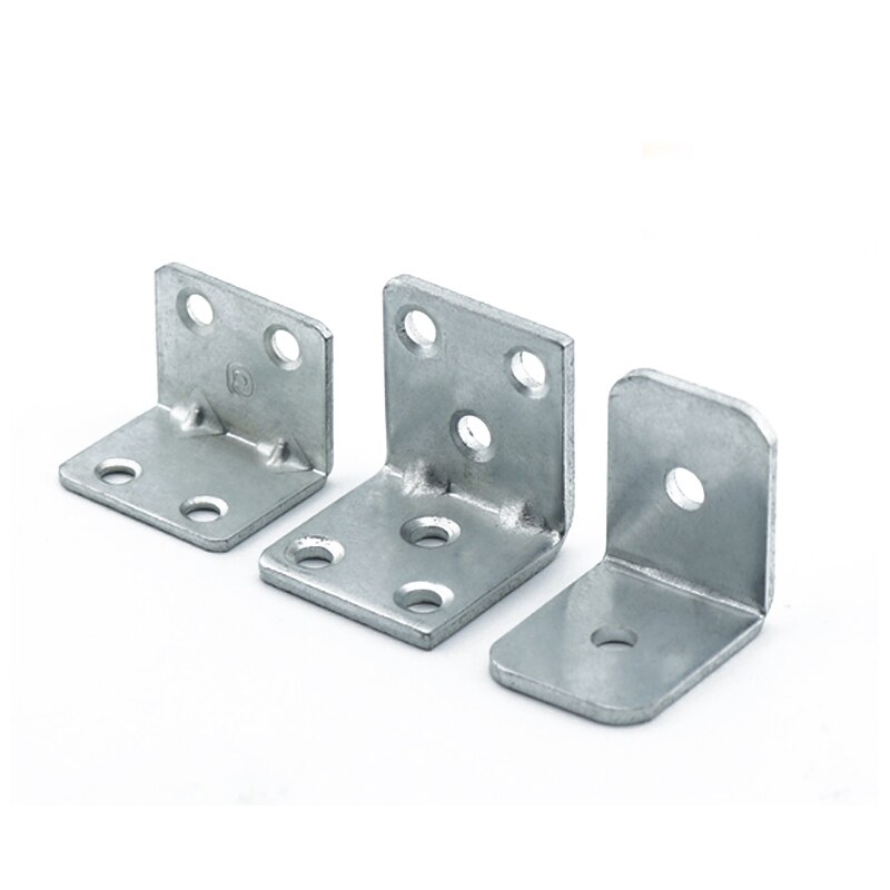 10Stck Edelstahl Rechten Winkel Klammern 90 Grad Ecke Klammern Regal Zauberstab Gestell Unterstützung Halfter Halterung DIY Möbel Hardware-