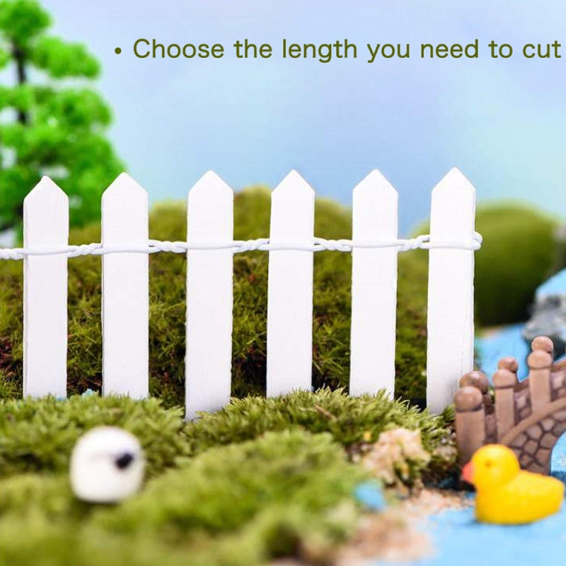 Mini vallas de madera para jardín en miniatura, accesorio pequeño de madera de 50lb, 3 piezas, 90x5cm, ideal para Micro paisajismo