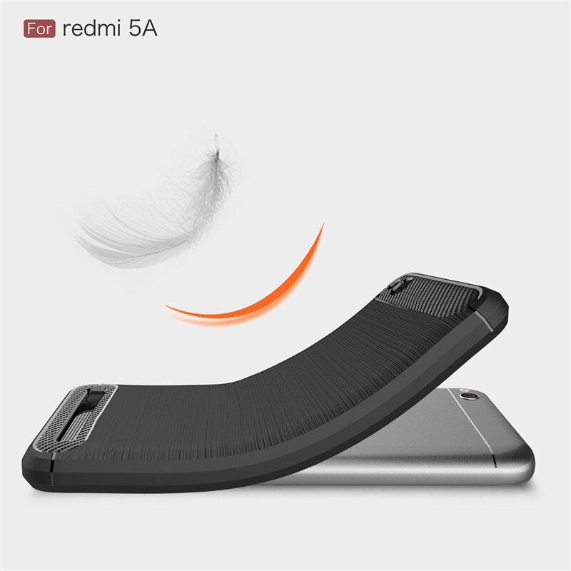 Voor Xiaomi Redmi 5A Case Siliconen Koolstofvezel Zware Schokbestendig Volledige Protector Ingericht Soft Tpu Case Voor Xiaomi Redmi 5A cover