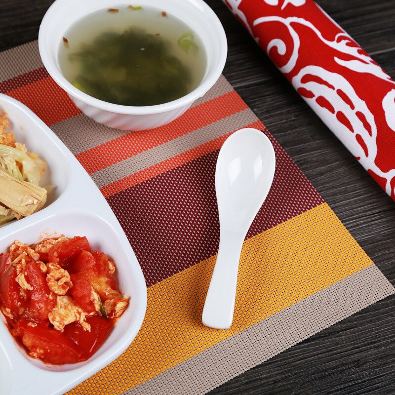 10 Inches Divided Plates,Melamine Tray Plate,Stackable,Dishwasher Safe (blue),Imitation Porcelain Square 4 Grid Fast Food Plate