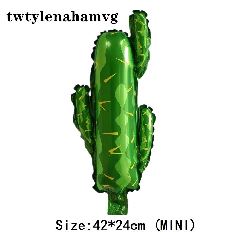 Dreng og pige baby legetøj grøn ørken mexico kaktus stående plante aluminiumsfolie balloner fødselsdagsfest år dekorationer