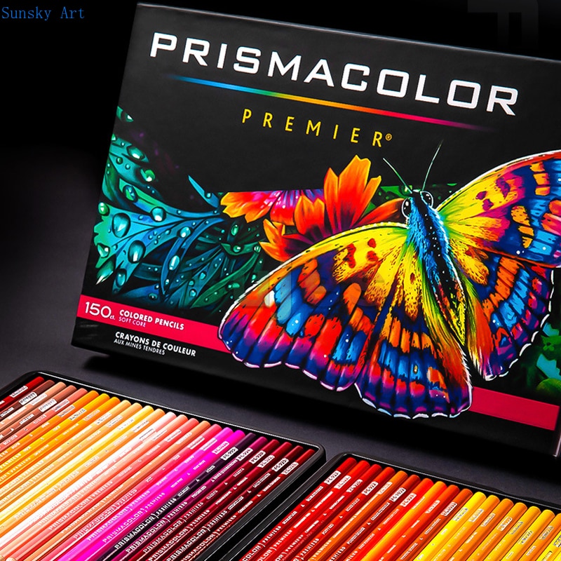 Usa prismacolor fargeblyanter 48 72 150 farge myk kjerne farge lyse kunst studenter fylle farge artist graffiti fet fargesett