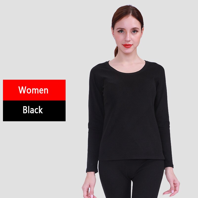 Perfering 2 Piece Plus Size M-2XL Thermal Underwear Women Winter Clothes Warm Suit Long Johns
