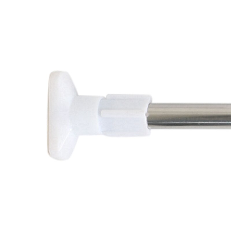 2X Stainless Steel Telescopic Rod Clothes Dryer Tension Rod Bathroom Rail Can Be Used for 19.69-27.56In Space