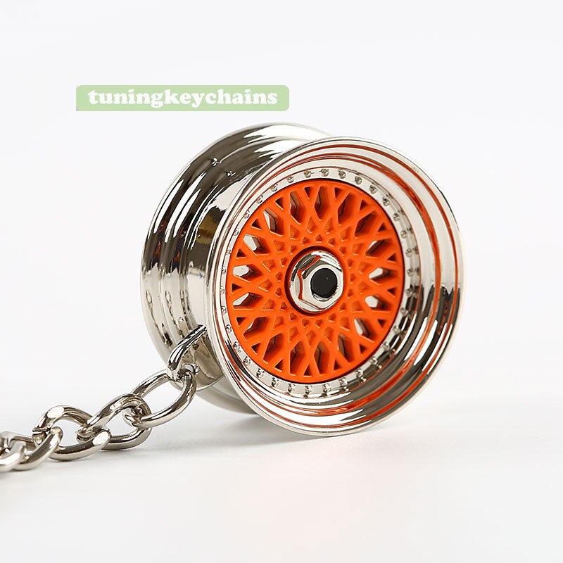 Sleutelhanger sleutelhanger sleutelhanger tas hanger jdm raceauto auto-onderdelen tuning: Oranje