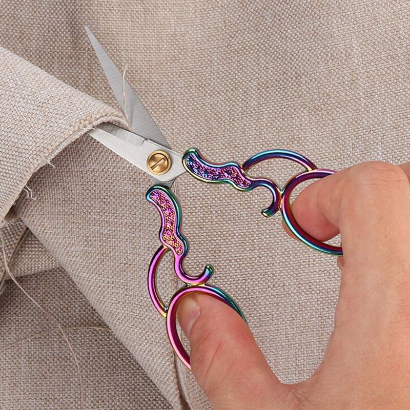 Tijeras de corte Retro Para Sastre, accesorios de punto de cruz, decoración de joyería hecha a mano