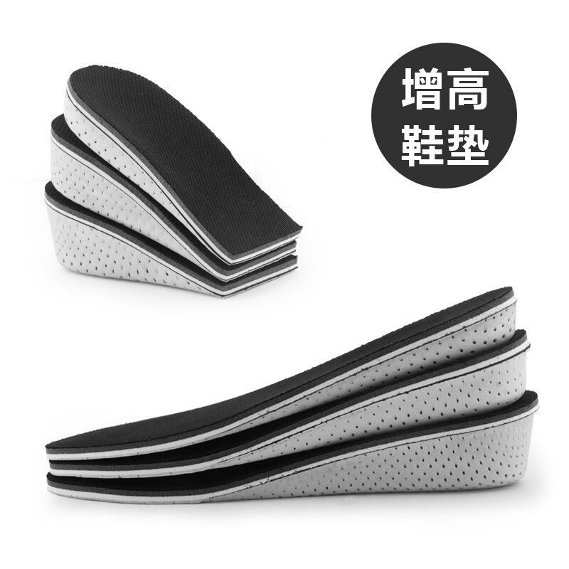 2022 Solette per aumento di altezza Inserti per sollevamento tallone in memory foam traspirante Sollevatori per scarpe Cuscinetti per scarpe Solette per ascensore per unisex